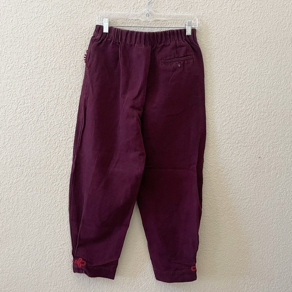 Gudrun Sjoden Pants Trousers Barrel Balloon Crochet Cotton Linen Lagenlook Small - Picture 3 of 12